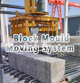 Polystyrene concrete block stacker